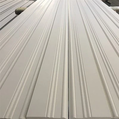 Första klass vitgrundade fingerfogade trälister för dekorativ design