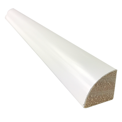 Superfin vitgrundat trä Små skolister eller kvartsrunda 106/129 för fotlister