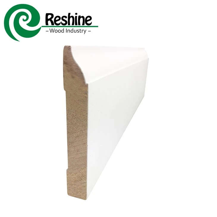 China White Primed Mdf Baseboard