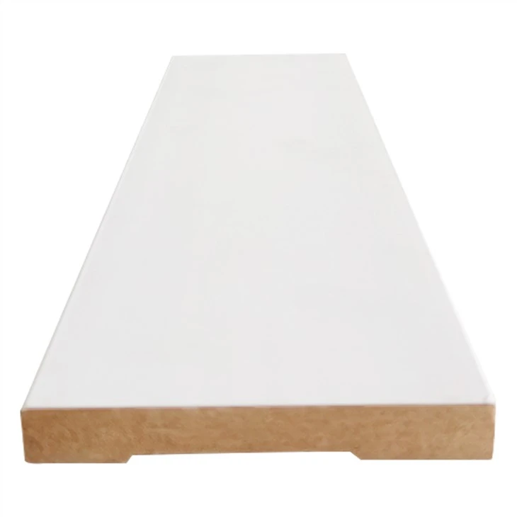 China White Primed Mdf Baseboard