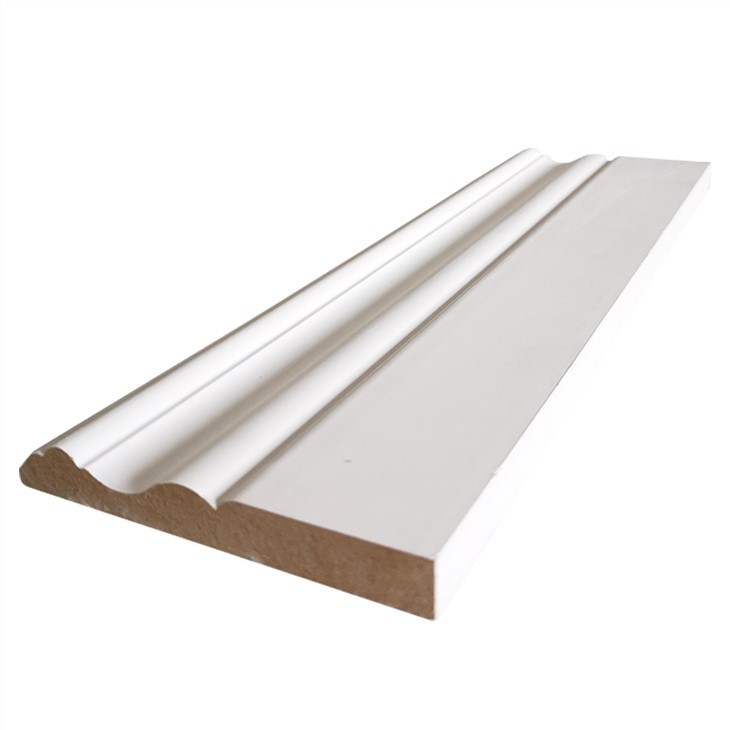 Decorative MDF White Primed Wood Crown Moulding