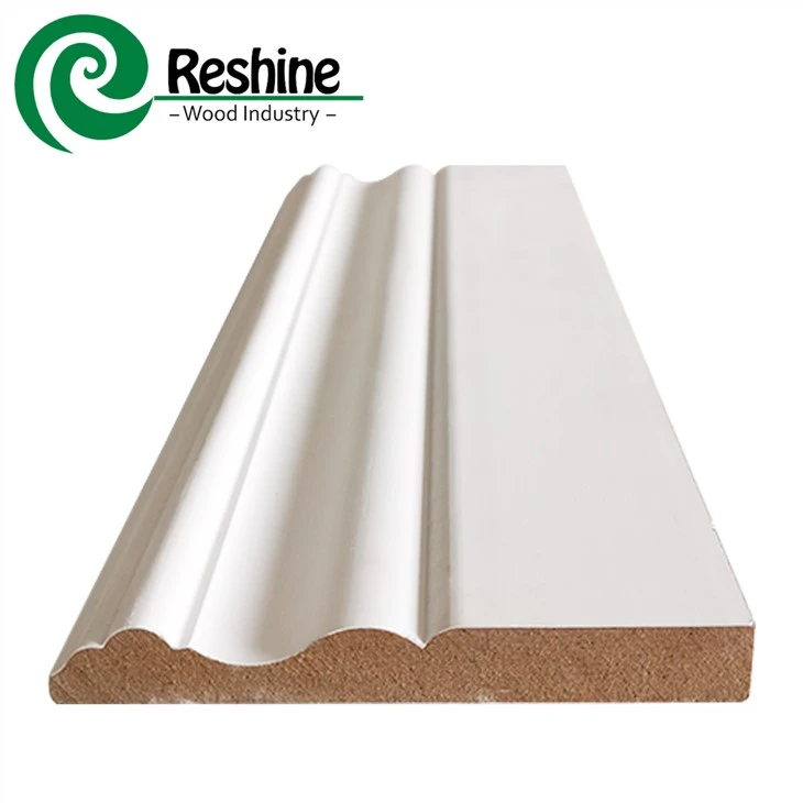 Interiör dekorativ MDF Baseboard Gjutning