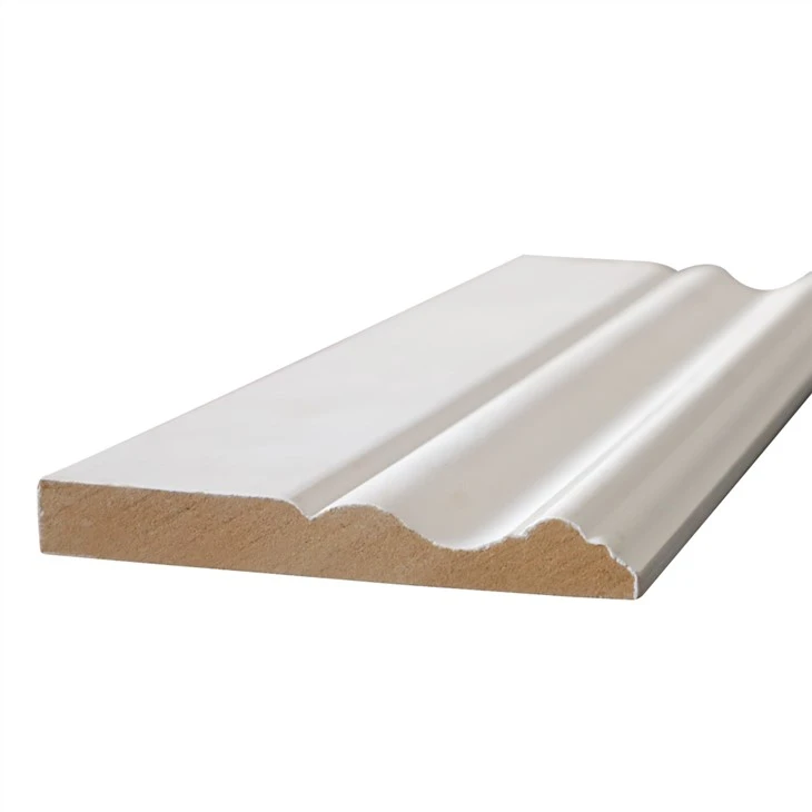 Grossistpris Trä Stomme Trim Anslutning MDF Baseboard Listning